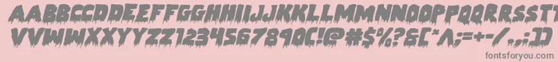 Weitere Informationen zur Zombiecontrolexpandital-Schriftart Zombiecontrolexpandital-Schriftart – Graue Schriften auf rosa Hintergrund