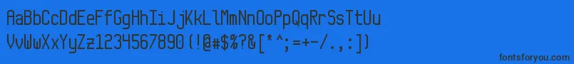 Monkey Font – Black Fonts on Blue Background