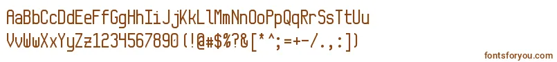 Monkey-fontti – ruskeat fontit valkoisella taustalla