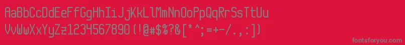 Monkey Font – Gray Fonts on Red Background