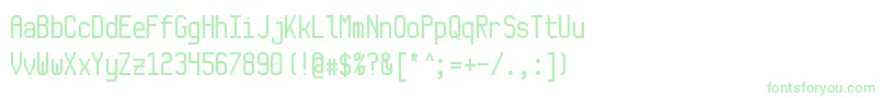 Monkey Font – Green Fonts on White Background