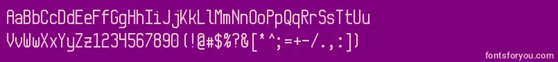 Monkey Font – Pink Fonts on Purple Background