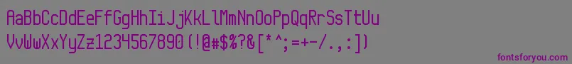 Monkey Font – Purple Fonts on Gray Background
