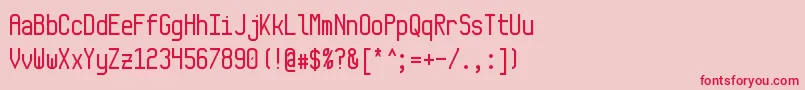 Monkey Font – Red Fonts on Pink Background