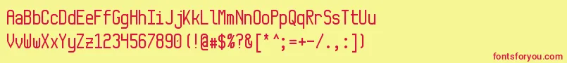 Monkey Font – Red Fonts on Yellow Background