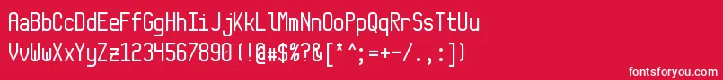 Monkey Font – White Fonts on Red Background