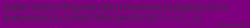 SourcesansproRegular Font – Black Fonts on Purple Background