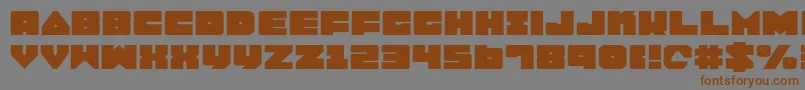 Lobotommye Font – Brown Fonts on Gray Background