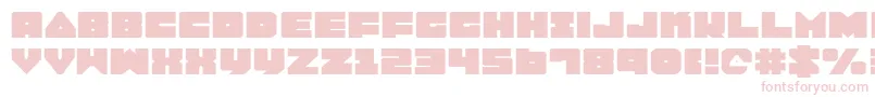 Lobotommye-fontti – vaaleanpunaiset fontit valkoisella taustalla
