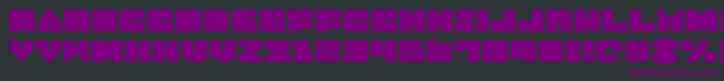 Шрифт Lobotommye – фиолетовые шрифты на чёрном фоне
