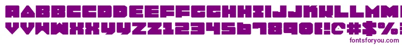 Шрифт Lobotommye – фиолетовые шрифты на белом фоне