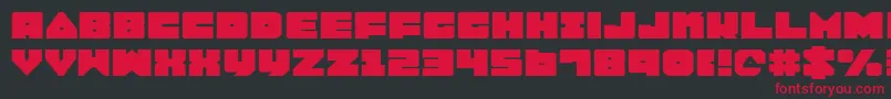 Lobotommye Font – Red Fonts on Black Background