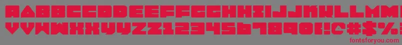 Lobotommye Font – Red Fonts on Gray Background