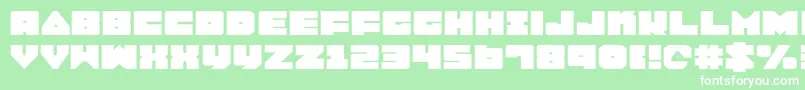 Lobotommye Font – White Fonts on Green Background