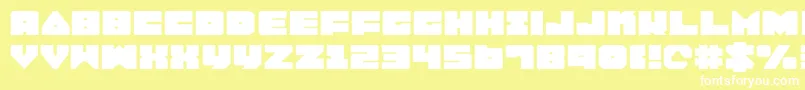 Lobotommye Font – White Fonts on Yellow Background