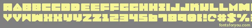Lobotommye Font – Yellow Fonts on Gray Background