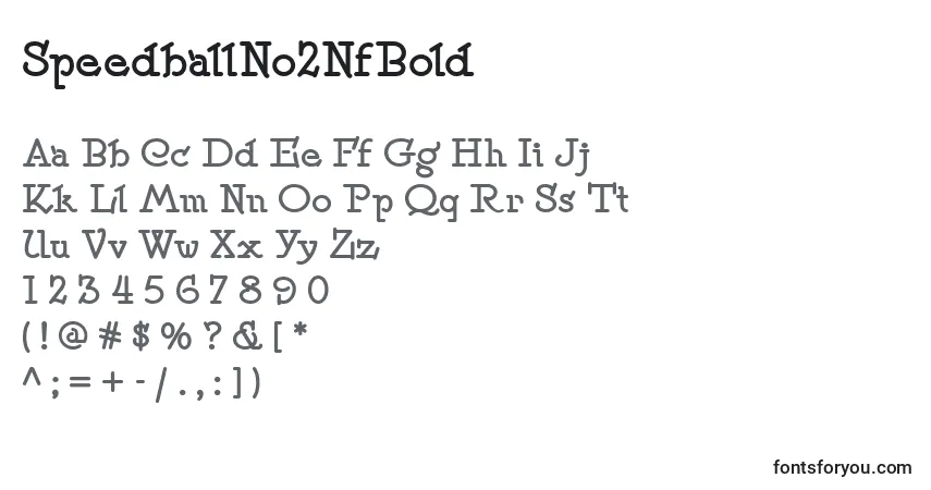 SpeedballNo2NfBold (101604)フォント–アルファベット、数字、特殊文字