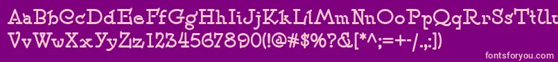 SpeedballNo2NfBold Font – Pink Fonts on Purple Background