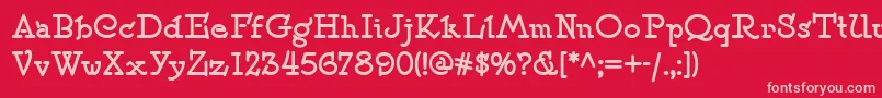 SpeedballNo2NfBold Font – Pink Fonts on Red Background