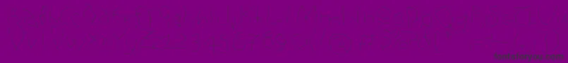 Analphabetism Font – Black Fonts on Purple Background