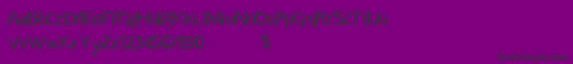 Certaintimes Font – Black Fonts on Purple Background