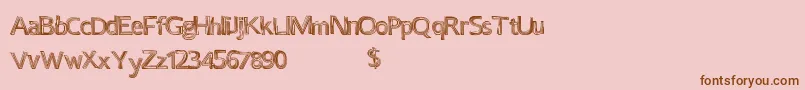 Certaintimes Font – Brown Fonts on Pink Background