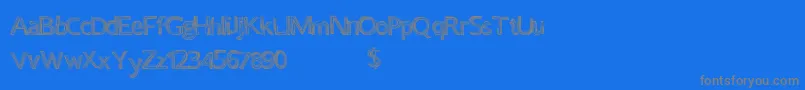 Certaintimes Font – Gray Fonts on Blue Background