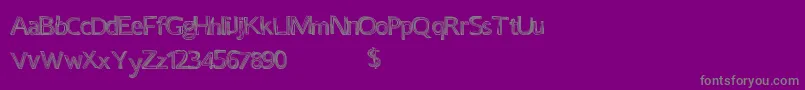 Certaintimes Font – Gray Fonts on Purple Background