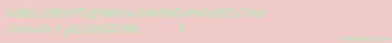 Certaintimes Font – Green Fonts on Pink Background