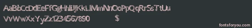 Certaintimes Font – Pink Fonts on Black Background