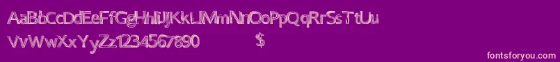Certaintimes Font – Pink Fonts on Purple Background