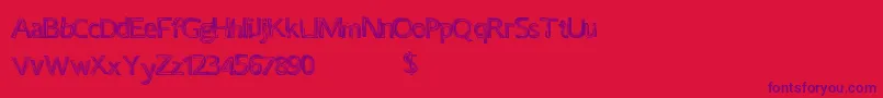 Certaintimes Font – Purple Fonts on Red Background