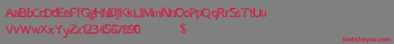 Certaintimes Font – Red Fonts on Gray Background