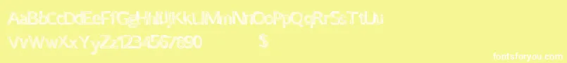 Certaintimes Font – White Fonts on Yellow Background