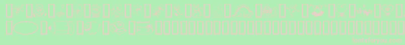 Police CountryCuties – polices roses sur fond vert