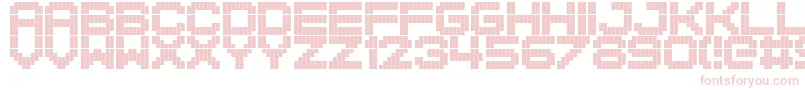 BlockStock Font – Pink Fonts on White Background