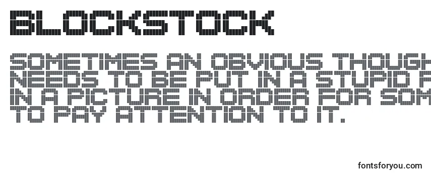 Шрифт BlockStock