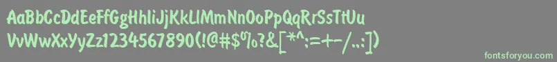 Подробнее о шрифте Brushtype Шрифт Brushtype – зелёные шрифты на сером фоне