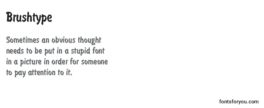 Brushtype-fontti