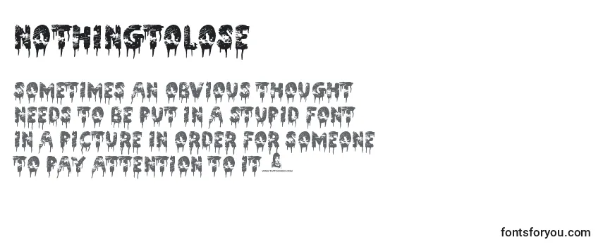 Review of the NothingToLose Font