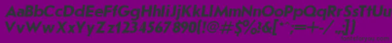 Joussbit Font – Black Fonts on Purple Background