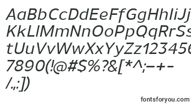  UnimanMediumitalic font