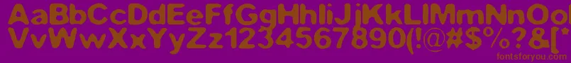 FilthyHabits Font – Brown Fonts on Purple Background