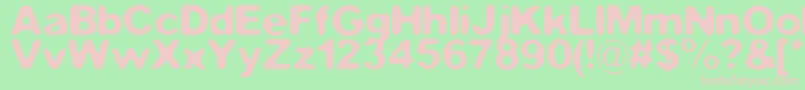 FilthyHabits Font – Pink Fonts on Green Background