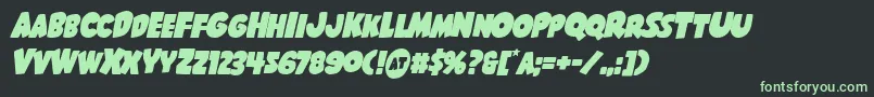 Shablagooital Font – Green Fonts on Black Background