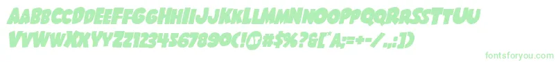 Shablagooital Font – Green Fonts on White Background