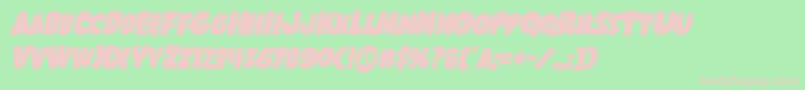 Shablagooital Font – Pink Fonts on Green Background