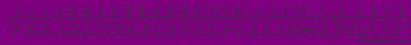 Lobotommy3D Font – Black Fonts on Purple Background