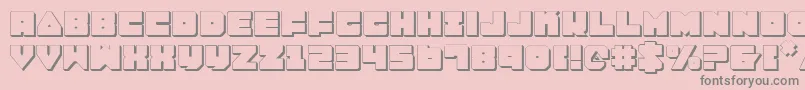 Lobotommy3D Font – Gray Fonts on Pink Background