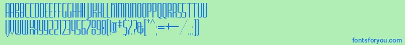 FurgatorioSansTitling Font – Blue Fonts on Green Background
